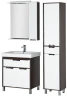 Зеркало со шкафом Aquanet Гретта 90 R 173993 с подсветкой Венге Белое МДФ / ЛДСП, стекло