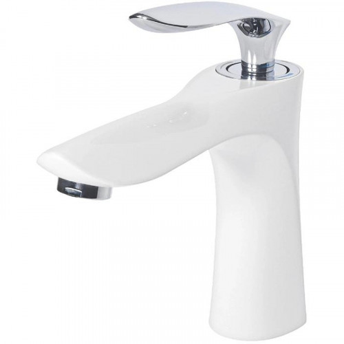 Смеситель для раковины Grocenberg GB2001WC Белый Хром