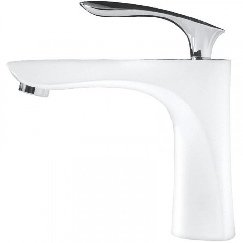 Смеситель для раковины Grocenberg GB2001WC Белый Хром