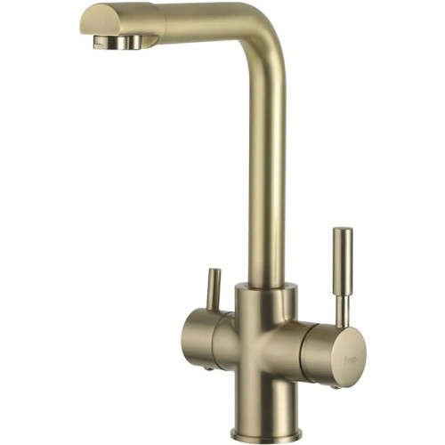Смеситель для кухни Frap H52 F4352-3 Сатин золотой латунь