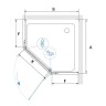 Душевой уголок RGW Passage PA-82 80x80 41088288-11 профиль Хром стекло прозрачное