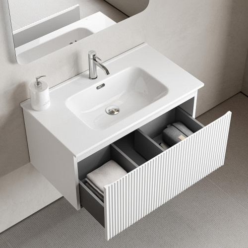 Тумба под раковину Sancos Snob R 1.0 80 SNR1.080W подвесная цвет Bianco