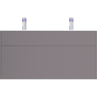 Тумба под раковину AM.PM Inspire V2.0 120 M50AFHX1203EGM подвесная Серая матовая МДФ / ЛДСП