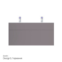 Тумба под раковину AM.PM Inspire V2.0 120 M50AFHX1203EGM подвесная Серая матовая МДФ / ЛДСП