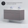 Тумба под раковину AM.PM Inspire V2.0 120 M50AFHX1203EGM подвесная Серая матовая МДФ / ЛДСП