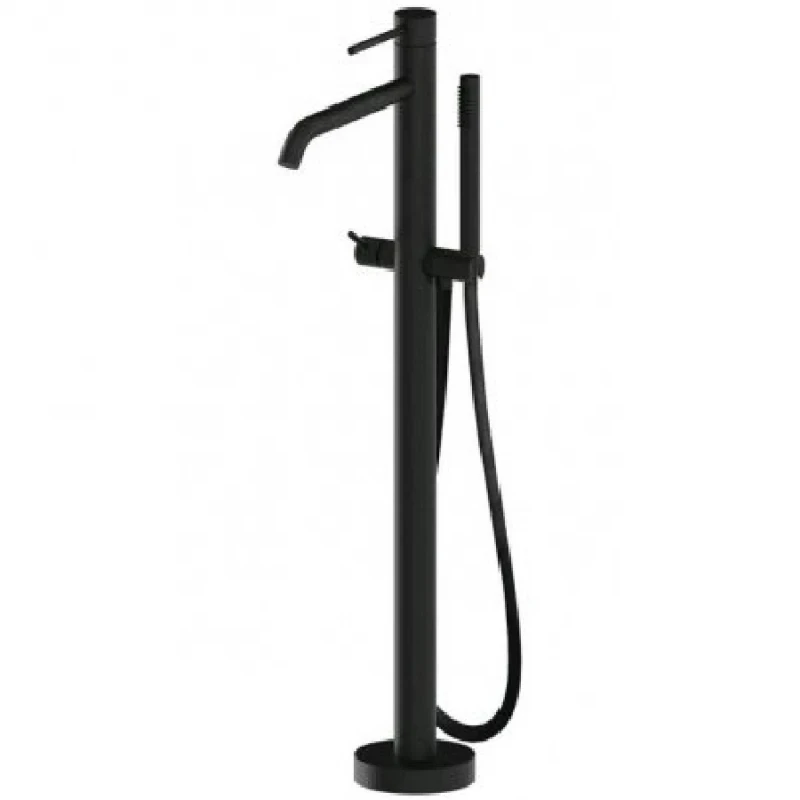 Смеситель для ванны Paffoni Light LIG032NO Черный матовый на пол