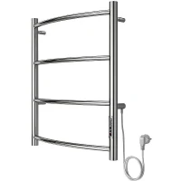 Электрический полотенцесушитель Azario Verona 500x600 П4 AZ04856 диммер справа Хром