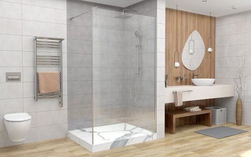 Душевая перегородка Avacan MC100 профиль Цвет Хром стекло Прозрачный