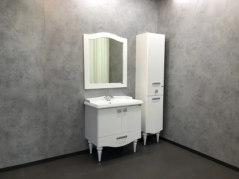 Шкаф пенал Comforty Монако 40 R 00003129168 Белый глянец МДФ / ЛДСП