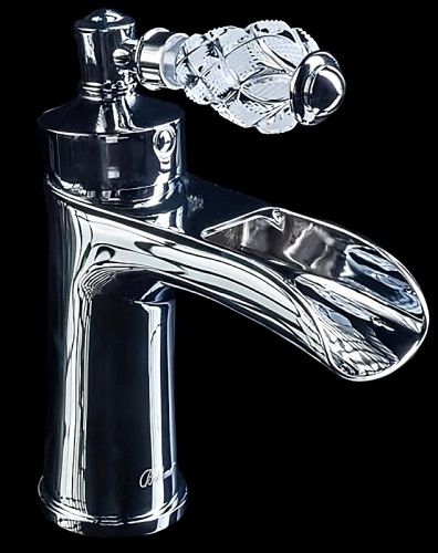 Смеситель для раковины Boheme Vogue Crystal 221-CRST Хром латунь