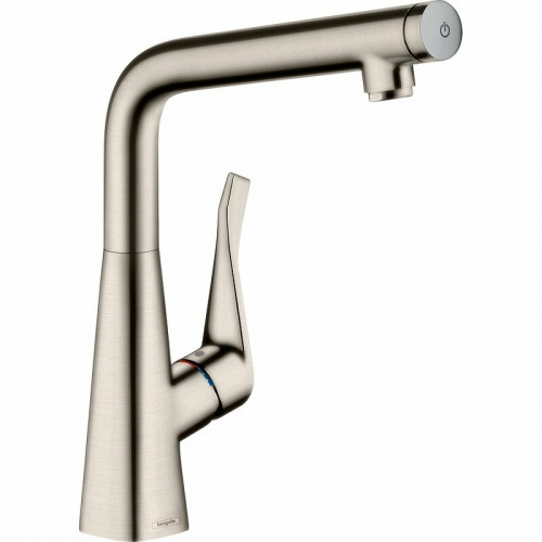 Смеситель для кухни Hansgrohe Metris Select M712-H320 73810800 Сталь латунь