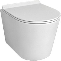 Унитаз beWash Aldo BKWHR401480 подвесной Белый матовый с сиденьем Микролифт фарфор подвесной