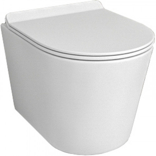 Унитаз beWash Aldo BKWHR401480 подвесной Белый матовый с сиденьем Микролифт фарфор подвесной