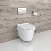 Унитаз beWash Aldo BKWHR401480 подвесной Белый матовый с сиденьем Микролифт фарфор подвесной