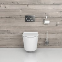 Унитаз beWash Aldo BKWHR401480 подвесной Белый матовый с сиденьем Микролифт фарфор подвесной