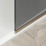 Шторка на ванну Maybah Glass MGV-129-2у 340x1400 в узком профиле Бронза стекло графитовое матовое