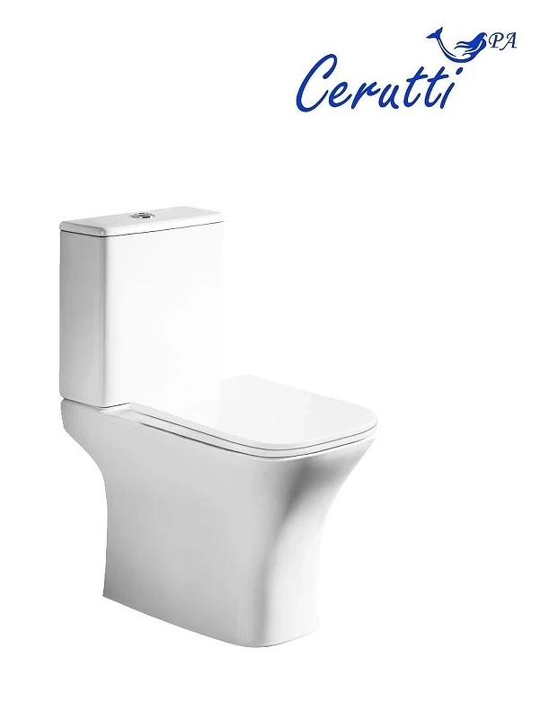 Унитаз компакт Ceruttispa Vettore CT11134 цвет Белый с сиденьем Микролифт