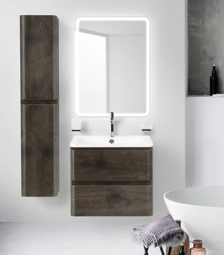 Тумба под раковину BelBagno ALBANO-600-2C-SO-RNG подвесная Rovere Nature Grigio МДФ / ЛДСП