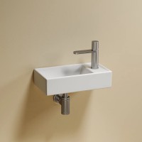 Раковина Ceramicanova Element 41 L CN6051LMW Белая матовая фарфор подвесная