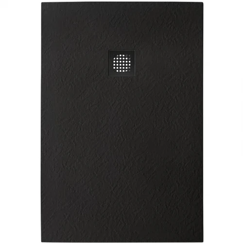 Душевой поддон из искусственного камня BelBagno Uno 120x80 TRAY-MR-UNO-AH-120/80-35-NERO-NO Черный матовый