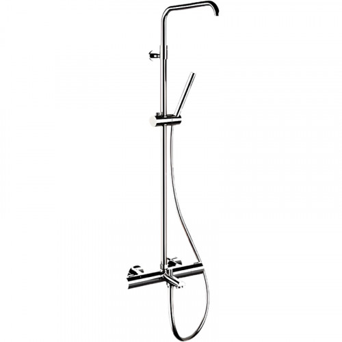 Душевая система Remer Elegance EQ34A7MMSSOF с термостатом без верхнего душа Хром латунь на стену