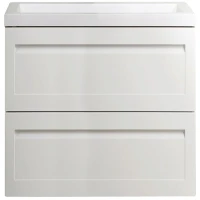 Тумба под раковину Art&Max AM-Platino-750-2C-SO-BM подвесная Белый матовый МДФ / ЛДСП