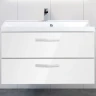 Тумба под раковину BelBagno Aurora 90 AURORA-900-2C-SO-BL подвесная Bianco Lucido МДФ / ЛДСП