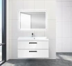 Тумба под раковину BelBagno Aurora 90 AURORA-900-2C-SO-BL подвесная Bianco Lucido МДФ / ЛДСП