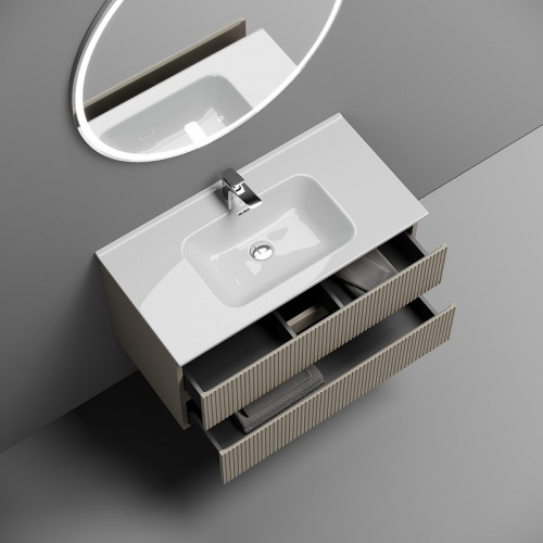 Тумба под раковину Sancos Snob T 90 SNT90CE подвесная Beige Soft