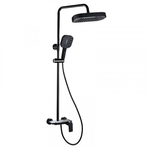 Душевая система ALMAes Ares ALS-615-10 цвет Черный матовый