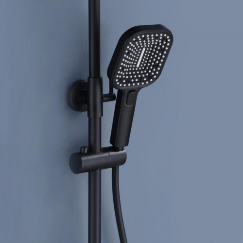 Душевая система ALMAes Ares ALS-615-10 цвет Черный матовый