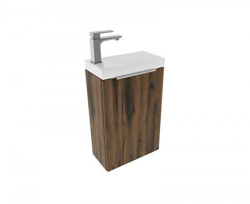 Тумба под раковину ЗОВ Монови Слим 40 MS40AT подвесная цвет Древесина Аттик