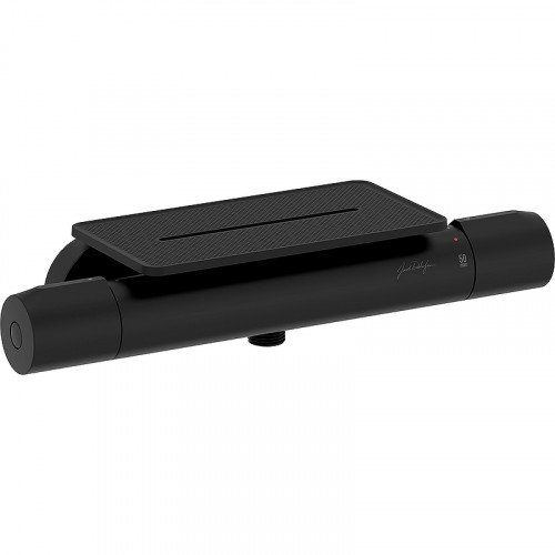 Смеситель для душа Jacob Delafon Metro E21767-BL с термостатом Черный матовый латунь на стену