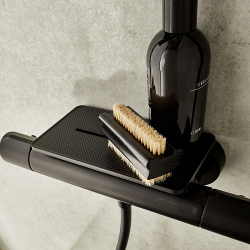 Смеситель для душа Jacob Delafon Metro E21767-BL с термостатом Черный матовый латунь на стену