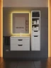 Тумба под раковину Uperwood Modul 65 2930205354 подвесная цвет Белый матовый Графит матовый