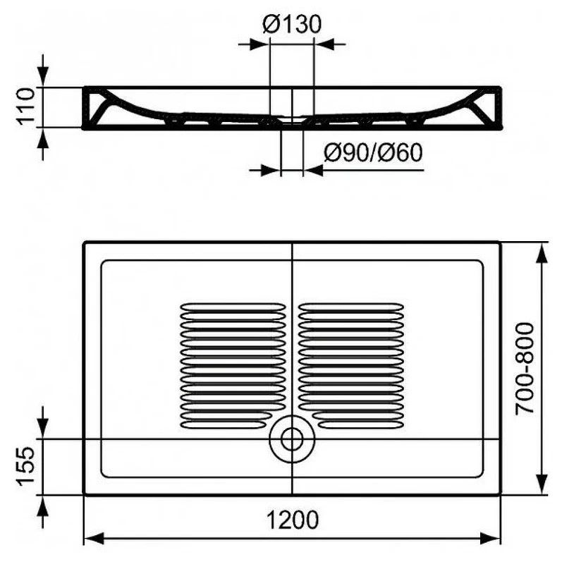 Сифон для душевого поддона Ideal Standard J3417AA Хром