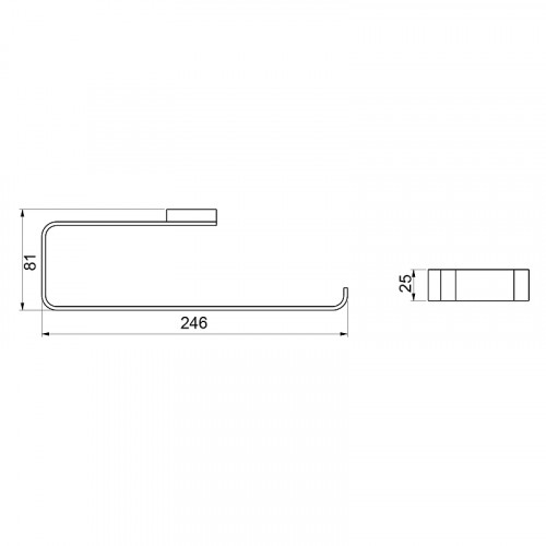 Полотенцедержатель Timo Selene 10057/00 Хром