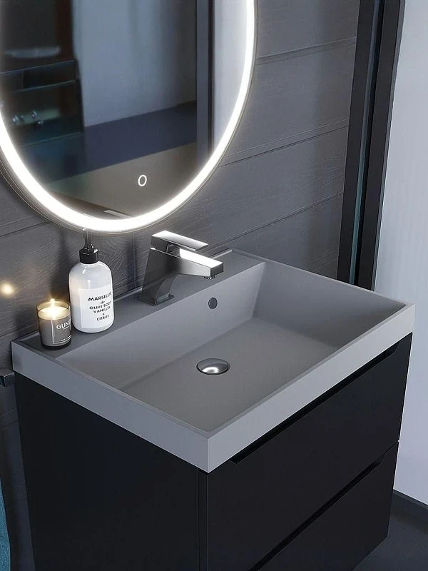 Раковина Uperwood Classic Quartz 60 291030001 цвет Бетон