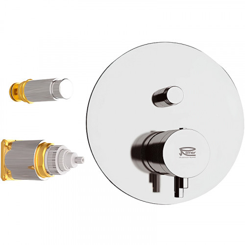 Смеситель для душа Remer Minimal Thermo NT09KB с термостатом Хром