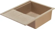 Кухонная мойка Aquaton Делия 65 1A718632DE220 Песочная искусственный камень (литьевой мрамор) встраиваемый