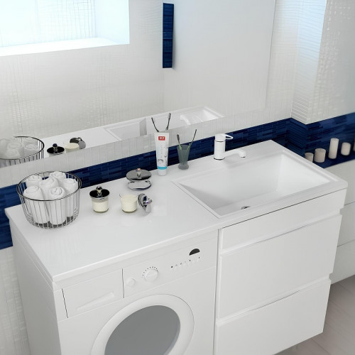 Раковина Onika Marko Марсал 120 R 5217120 с местом под стиральную машину цвет Белый