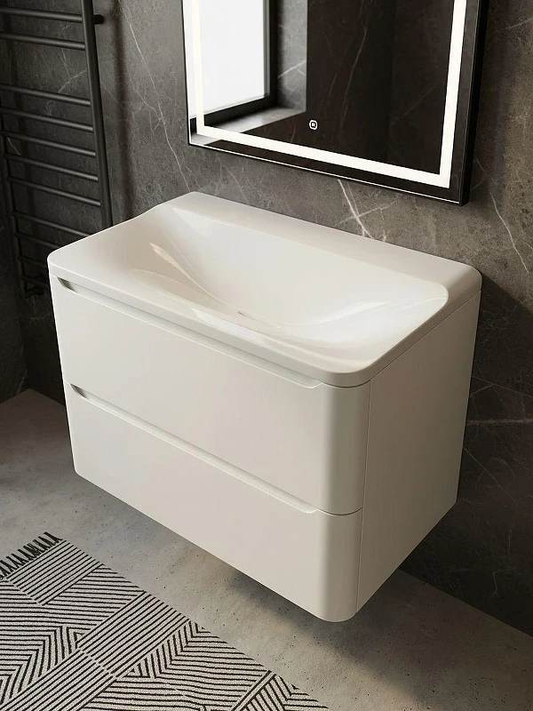 Раковина Uperwood Ocean 80 ROcean80wg0 цвет Белый глянцевый