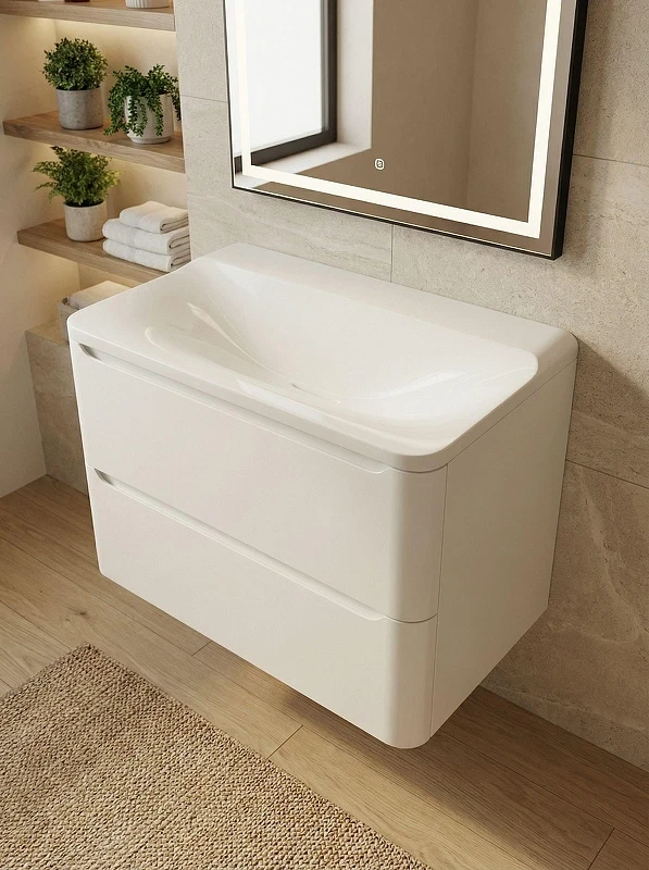 Раковина Uperwood Ocean 80 ROcean80wg0 цвет Белый глянцевый