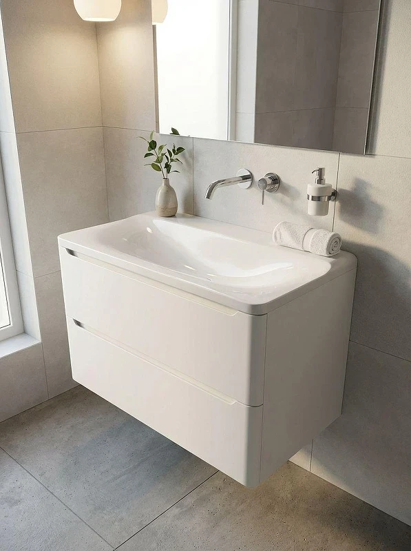 Раковина Uperwood Ocean 80 ROcean80wg0 цвет Белый глянцевый
