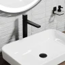 Смеситель для раковины WasserKRAFT Nuthe 9103H Черный матовый латунь
