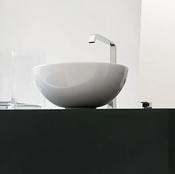 Раковина Artceram La Ciotola 46 LCL001 01 00 Белая фарфор накладная