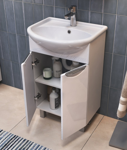 Тумба под раковину Vigo Callao 50 tn.CAL.UYU.50.2D Белая МДФ / ЛДСП