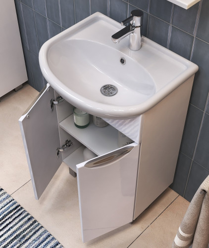 Тумба под раковину Vigo Callao 50 tn.CAL.UYU.50.2D Белая МДФ / ЛДСП