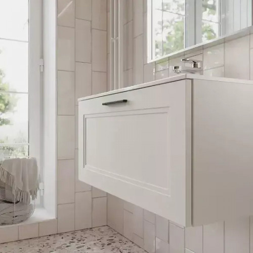 Тумба с раковиной Terminus Классик 80 CLA10801900301O подвесная цвет Белый