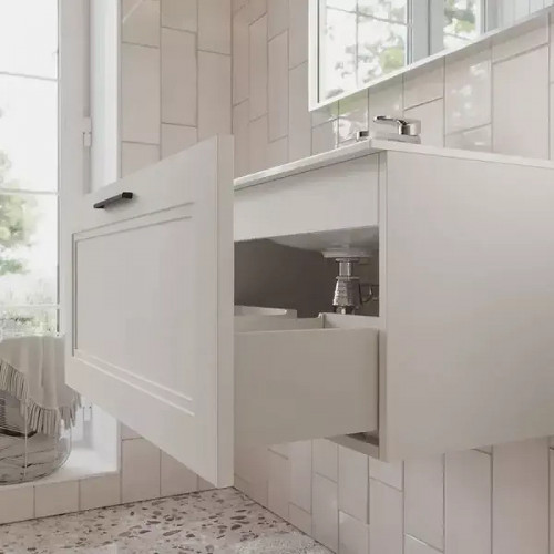 Тумба с раковиной Terminus Классик 80 CLA10801900301O подвесная цвет Белый